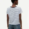 Nautical Script Monogram Striped T-Shirt Nautical Script Monogram Striped T-Shirt