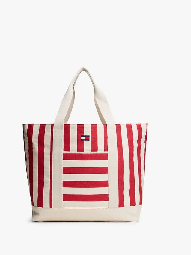 Nautical Stripe Canvas Tote Bag Nautical Stripe Canvas Tote Bag