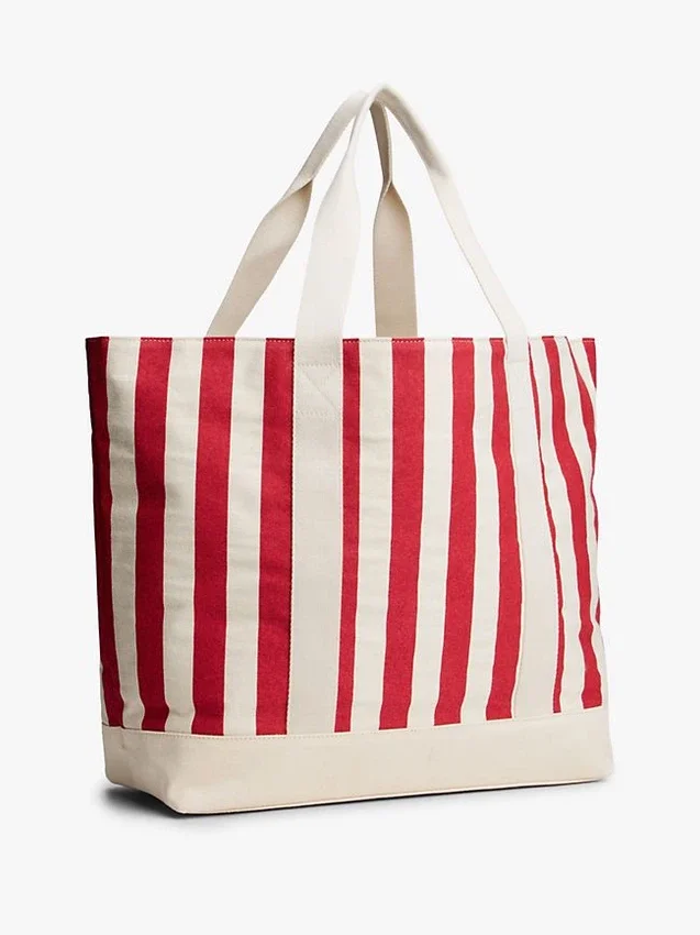 Nautical Stripe Canvas Tote Bag Nautical Stripe Canvas Tote Bag