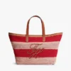 Nautical Striped Crochet Tote Bag Nautical Striped Crochet Tote Bag