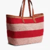 Nautical Striped Crochet Tote Bag Nautical Striped Crochet Tote Bag