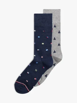 Nautical Trouser Sock 3-Pack
