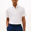 New York Label Cotton-Linen Blend Polo
