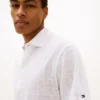 New York Label Cotton-Linen Blend Polo