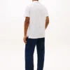 New York Label Cotton-Linen Blend Polo