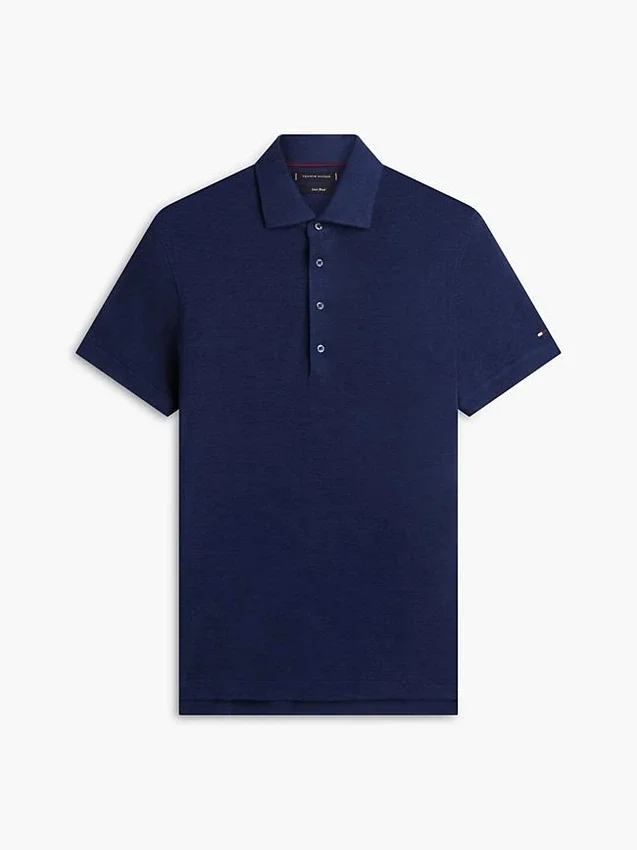 New York Label Cotton-Linen Blend Polo New York Label Cotton-Linen Blend Polo