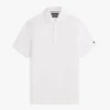 New York Label Cotton-Linen Blend Polo
