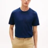 New York Label Cotton-Linen T-Shirt New York Label Cotton-Linen T-Shirt