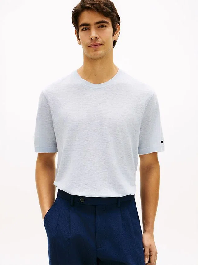 New York Label Cotton-Linen T-Shirt New York Label Cotton-Linen T-Shirt