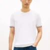 New York Label Knit Tipped T-Shirt New York Label Knit Tipped T-Shirt