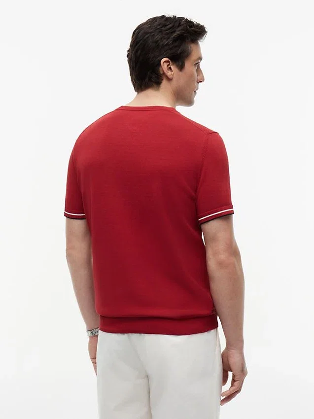 New York Label Knit Tipped T-Shirt New York Label Knit Tipped T-Shirt
