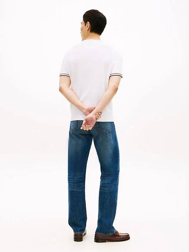 New York Label Knit Tipped T-Shirt New York Label Knit Tipped T-Shirt