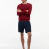 New York Label Pleated Wool Chino Short New York Label Pleated Wool Chino Short
