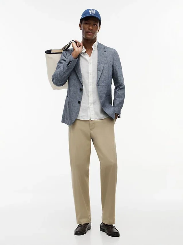 New York Label Regular Fit Linen Blazer New York Label Regular Fit Linen Blazer