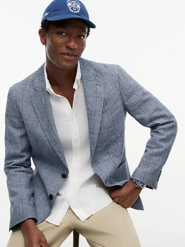 New York Label Regular Fit Linen Blazer New York Label Regular Fit Linen Blazer