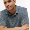 New York Label Relaxed Heathered Polo
