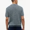 New York Label Relaxed Heathered Polo