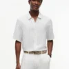 New York Label Relaxed Linen-Blend Shirt
