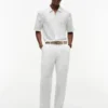 New York Label Relaxed Linen-Blend Shirt