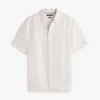New York Label Relaxed Linen-Blend Shirt