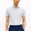 New York Label Slim Fit Mercerized Polo