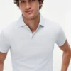 New York Label Slim Fit Mercerized Polo