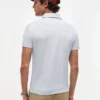 New York Label Slim Fit Mercerized Polo