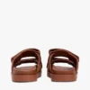 Nubuck Leather Double-Strap Slide Sandal Nubuck Leather Double-Strap Slide Sandal