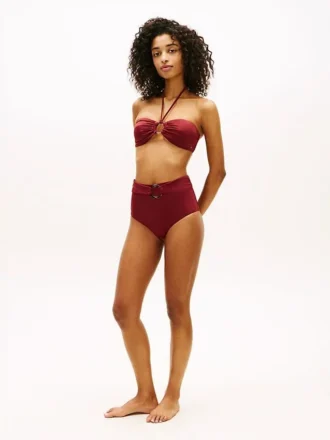 O-Ring Halter Bandeau Bikini Top