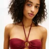 O-Ring Halter Bandeau Bikini Top