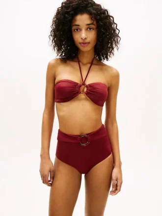 O-Ring High-Rise Bikini Bottom