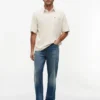 Oversized Fit Crepe Jersey Rugby Polo