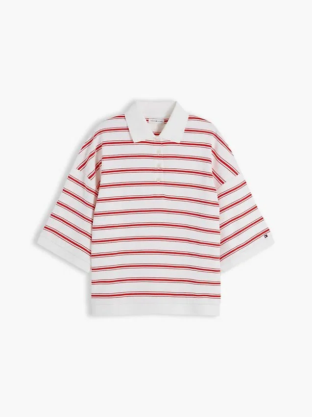 Oversized Fit Striped Polo Oversized Fit Striped Polo