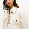 Oversized Twill Utility Shirt Jacket