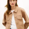 Oversized Twill Utility Shirt Jacket