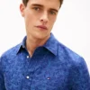 Palm Print Jacquard Shirt