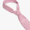 Palm Tree Print Silk-Blend Tie
