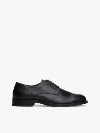 Paneled Leather Derby Shoe