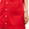 Patch Pocket Denim Shift Mini Dress Patch Pocket Denim Shift Mini Dress