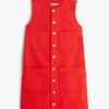 Patch Pocket Denim Shift Mini Dress Patch Pocket Denim Shift Mini Dress