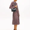 Pebbled Flap Crossbody Bag