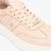 Pebbled Leather Court Sneaker