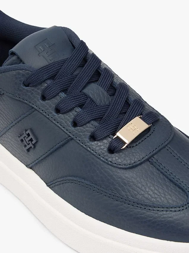 Pebbled Leather Court Sneaker Pebbled Leather Court Sneaker