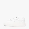Pebbled Leather Court Sneaker