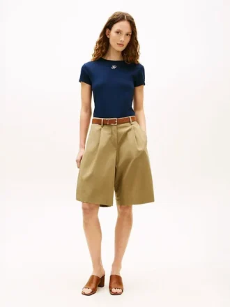 Pleated Poplin Short Pleated Poplin Short