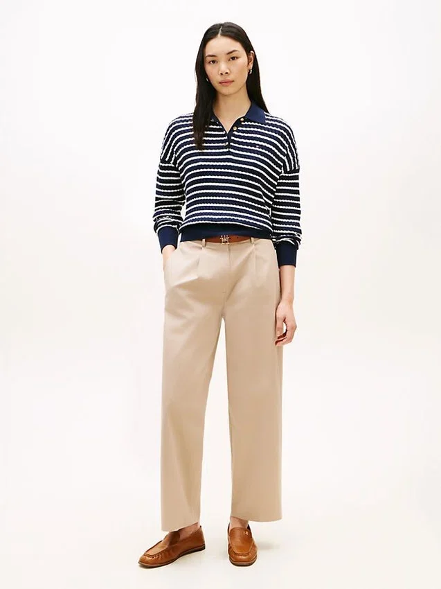 Pleated Twill Barrel Chino Pleated Twill Barrel Chino