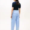 Pleated Twill Barrel Chino