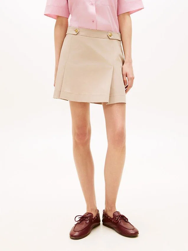 Pleated Twill Mini Skirt Pleated Twill Mini Skirt