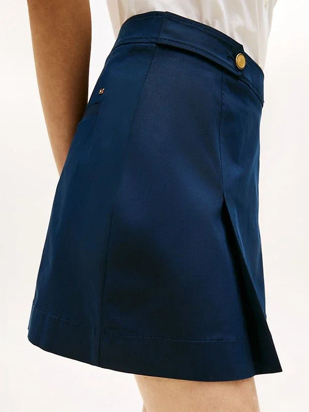 Pleated Twill Mini Skirt Pleated Twill Mini Skirt