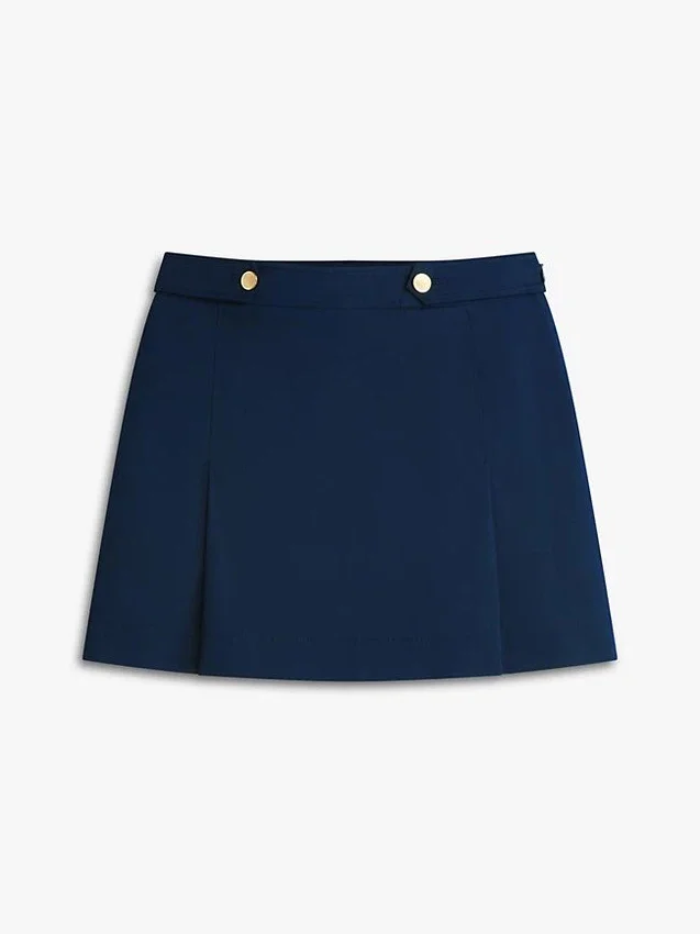 Pleated Twill Mini Skirt Pleated Twill Mini Skirt